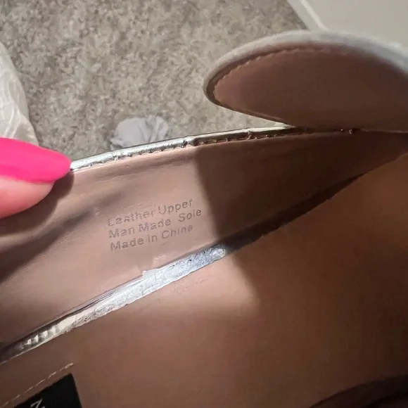 ZAC Zac Posen Metallic Silver Loafers - Picture 4 of 4